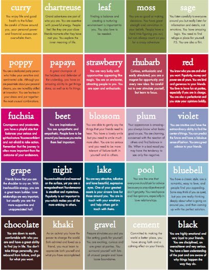 Ever wondered what your wedding colors say about you